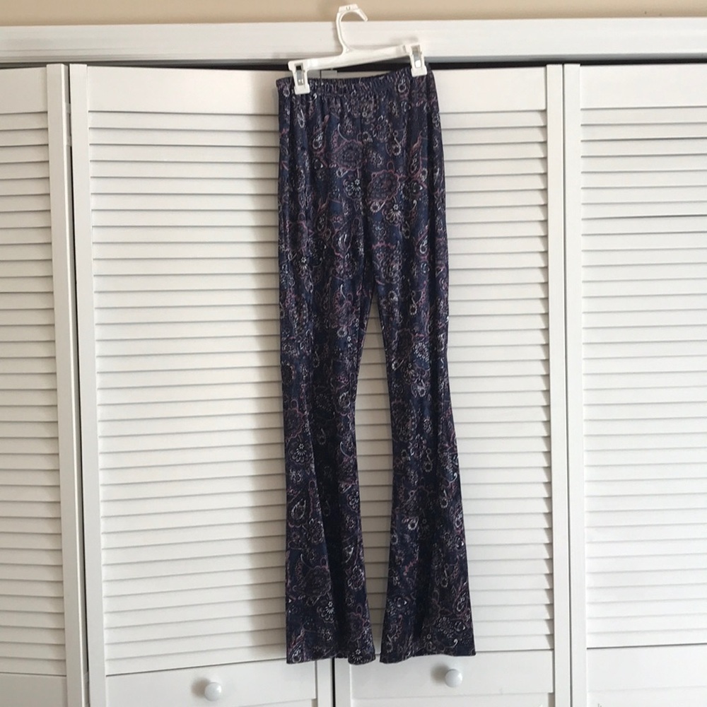 Printed high waisted party pants